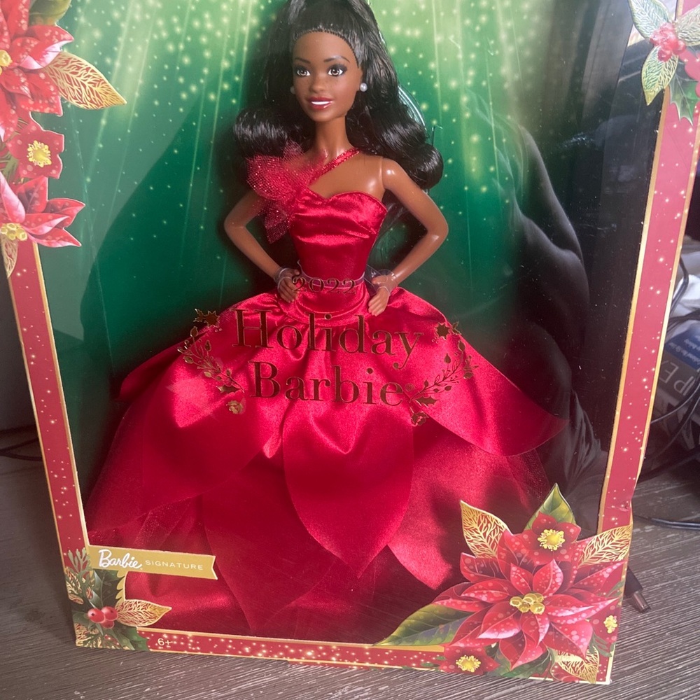 MATTEL 2022 holiday Barbie African American (NWOT)
